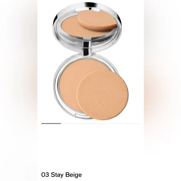 Clinique Stay-Matte Sheer Pressed Powder 
03 Stay Beige (MF/M) Brand New - Picture 4 of 7